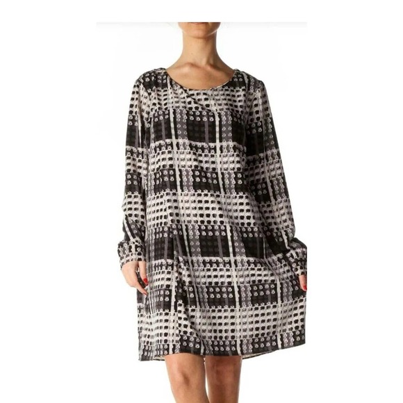 THAKOON For Designation Mod 60'S Look CARNABY STREET Dress L Shift A Line - Picture 1 of 12